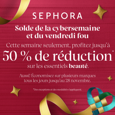 Jusqu&rsquo;à 50 % de réduction lors du Vendredi fou chez Sephora icon