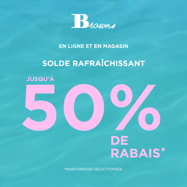 Solde rafraîchissant: jusqu’à 50% de rabais icon