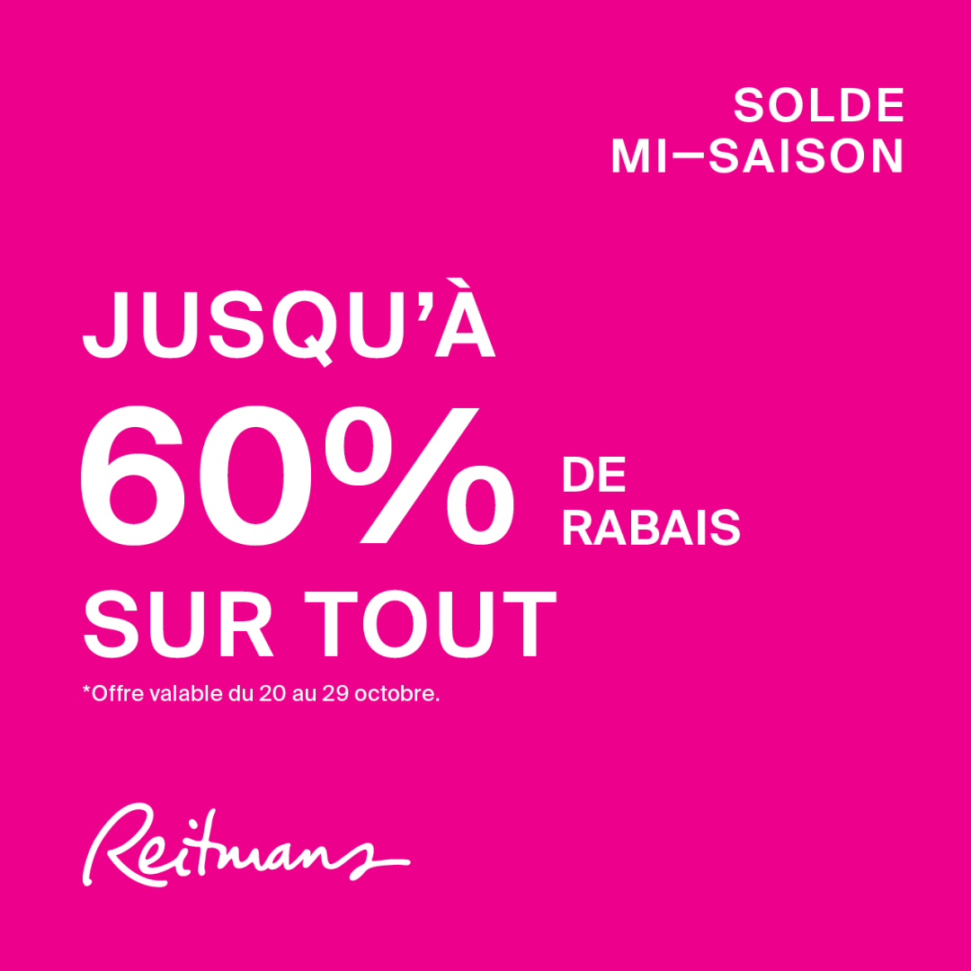 Reitmans – Jusqu&rsquo;à 60% de rabais SUR TOUT icon