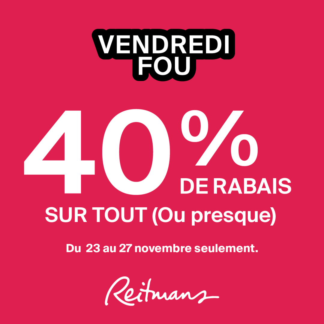 Reitmans – C’est enfin le Vendredi Fou ! icon