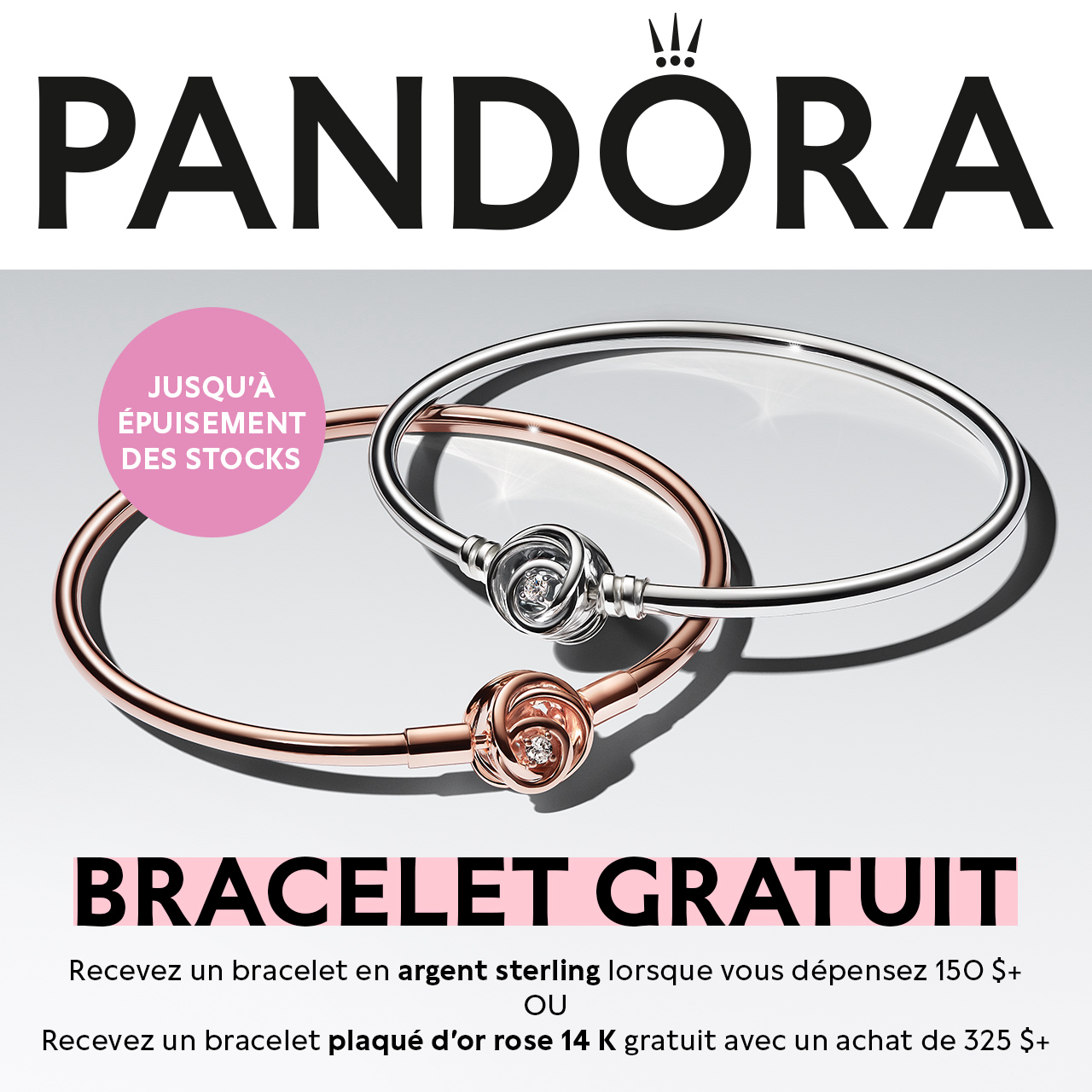 Bracelet gratuit avec votre achat! icon