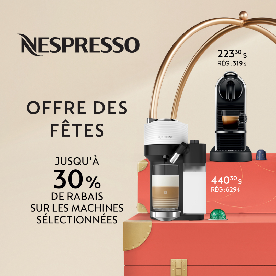 Nespresso CA Offre machines des fêtes icon