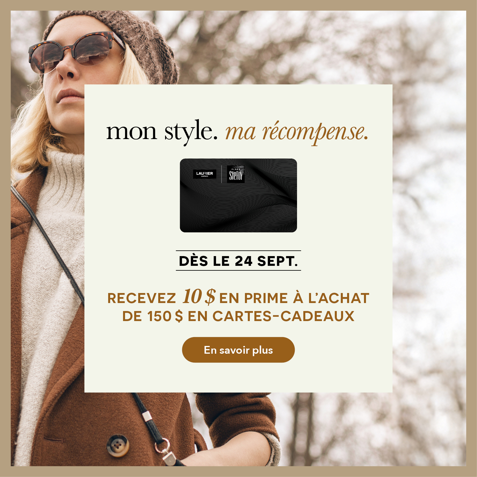 Recevez 10 $ en prime à l'achat de 150 $ en cartes-cadeaux. Des le 24 sept.